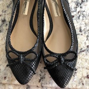 Black women’s flats . Lightly worn